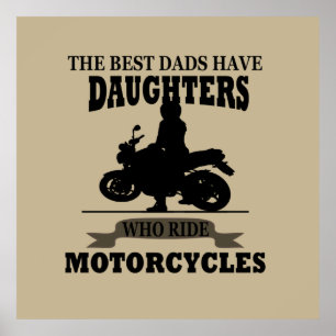 Poster motocyclette fille de meilleur pads