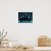 Poster Motocyclette Futuriste (Cuisine)