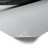 Poster Motocyclette noire (Coin)