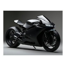 Motocyclette noire