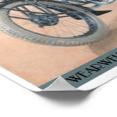 Poster Motocyclette Wolf (Coin)