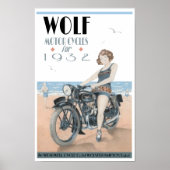 Poster Motocyclette Wolf (Devant)