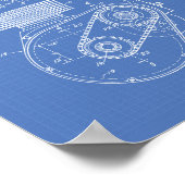 Poster Motocyclettes 1943 Plan directeur de l'art des bre (Coin)