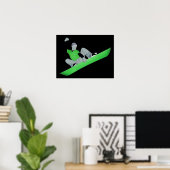 Poster motoneige. (Bureau à domicile)