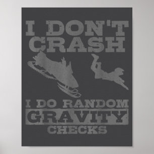 Poster Motoneige Je ne fais pas de crash Vérifications al