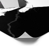 Poster motoneige. piste en poudre. (Coin)