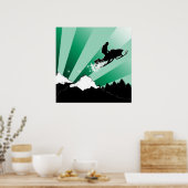 Poster motoneige. pthalo. (Cuisine)