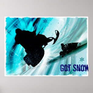 Poster Motoneige sur Icy Trails