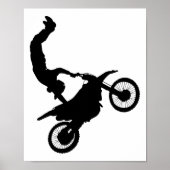 Poster Motorcross Handstand Print (Devant)