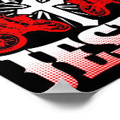 Poster Motorcycle Bible Rider Je Ride Avec Jésus (Coin)