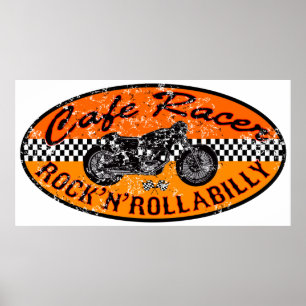Poster Motorcycle Cafe racer