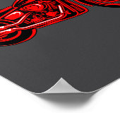 Poster Motorcycle Heart Biker Valentines Day Rider Couple (Coin)