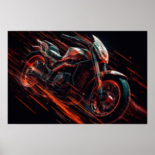 Poster Motorcycle Imprimer (Devant)