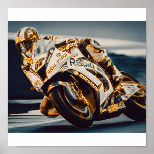 Poster Motorcycle Racer