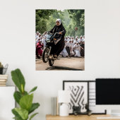 Poster Motorcycle Racing Nun (Bureau à domicile)