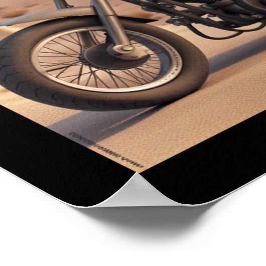 Poster Motorcycle Skeleton (Coin)