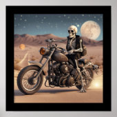 Poster Motorcycle Skeleton (Devant)