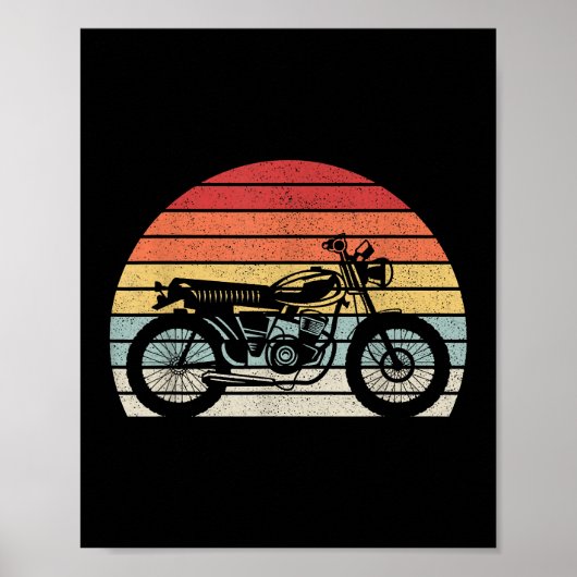 Poster Motorcycle vintage (Devant)