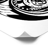 Poster Motorcycle vintage (Coin)