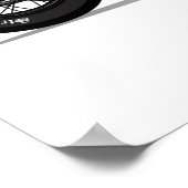 Poster Motorcycle vintage personnalisé (Coin)