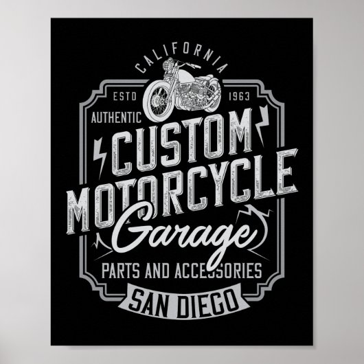 Poster motorfiets (Voorkant)
