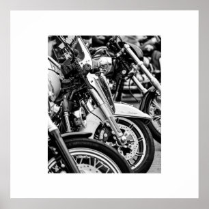 Poster motorfiets met motorfiets Biker Ride Rider