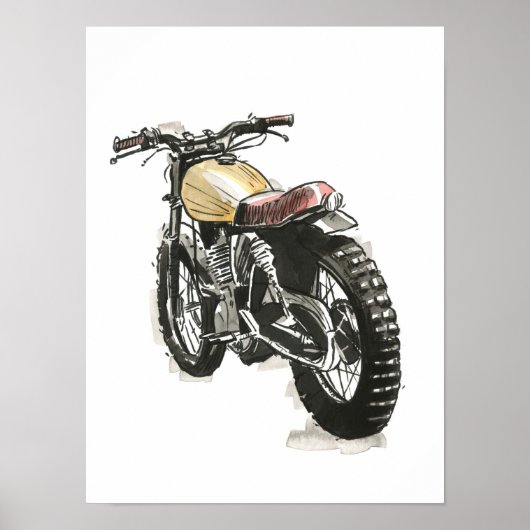 Poster Motos en encre III (Devant)