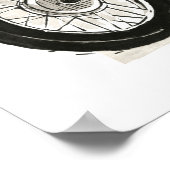 Poster Motos en encre IV (Coin)