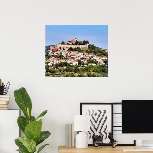 Poster Motovun Croatie (Bureau à domicile)