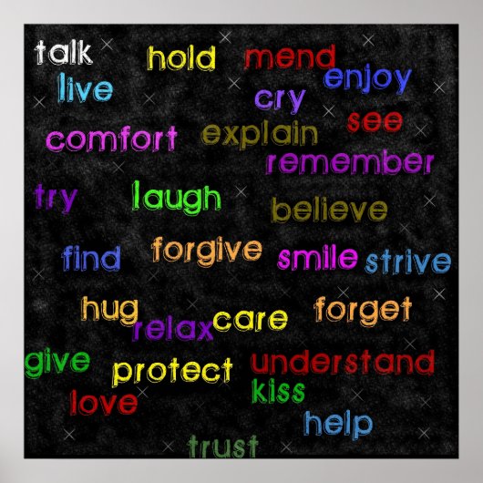 Poster Mots (Devant)