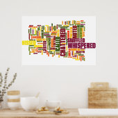 Poster Mots à utiliser au lieu de l'affiche de classe (Cuisine)