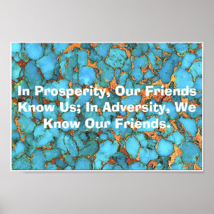 Poster "Mots chinois d'affiche de sagesse "