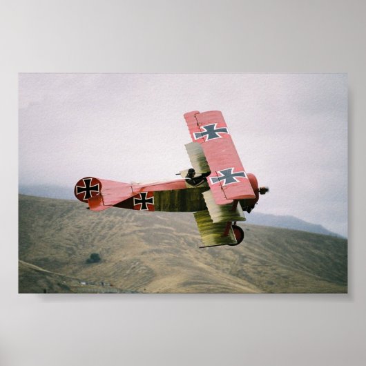 Poster Mots classiques : Fokker Dr.1 Tri-Plane (Devant)