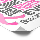 Poster Mots clés Chien Cancer du sein Grand-mère (Coin)