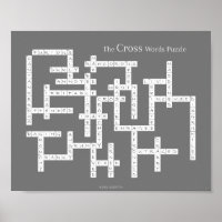 Mots croisés Puzzle Gris Humour grincheux