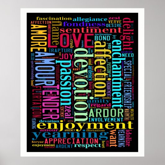 Poster Mots d'amour #3 (Devant)