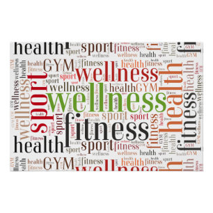 Poster Mots de fitness