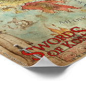 Poster Mots de Kos : Carte de la campagne régionale de la (Coin)