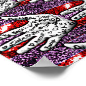 Poster Mots de la main d'amour (Coin)