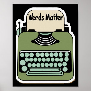 Poster Mots de machine vintage Retro Design