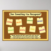 Poster Mots de passe Information Security Awareness Poste (Devant)