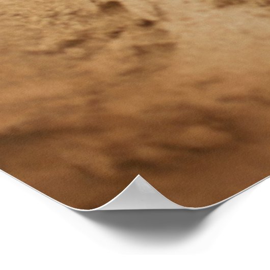 Poster Mots De Sable De Plage (Coin)