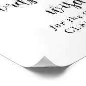 Poster Mots de sagesse pour les diplômés | Signe de diplô (Coin)