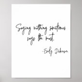 Poster Mots d'encouragement Littéraire Auteur Citation de (Devant)