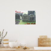 Poster Mots derniers célèbres (Cuisine)