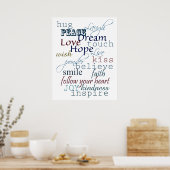 Poster Mots d'inspiration (Cuisine)