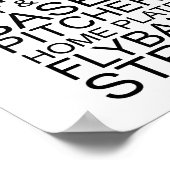 Poster Mots Et Phases Du BaseballTypographie (Coin)