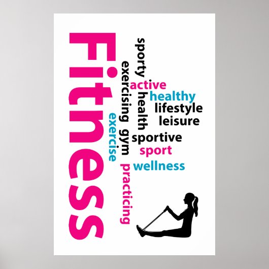 Poster Mots fitness (Devant)