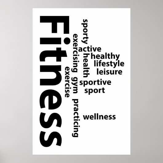 Poster Mots fitness (Devant)