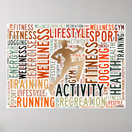 Poster Mots fitness (Devant)